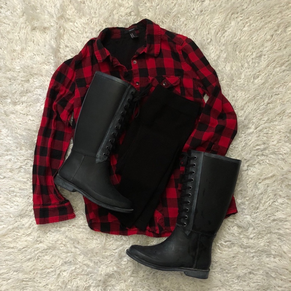 Forever 21 buffalo plaid shirt